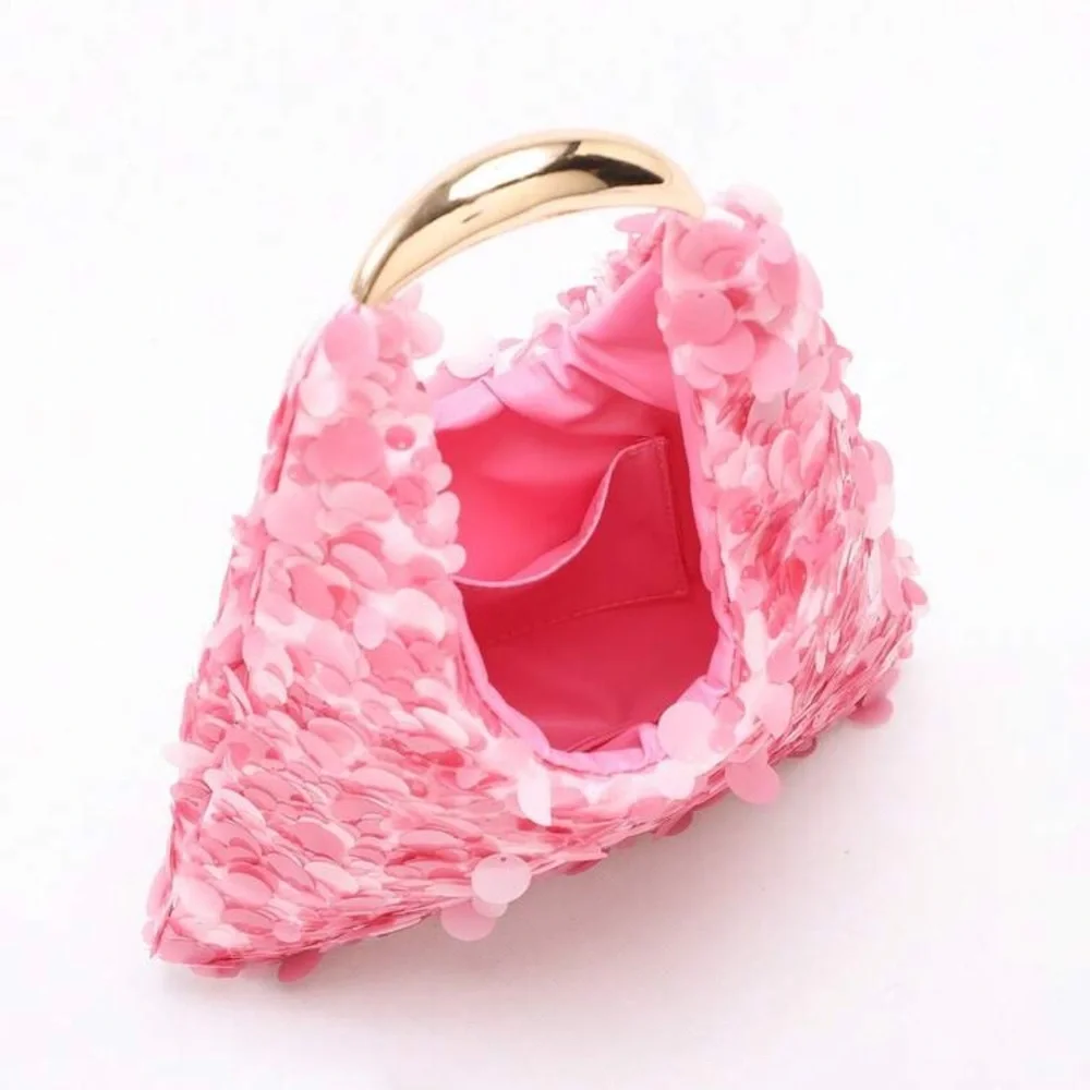 👛 Pink Sequin Bag 👛 - Picture 4 of 7